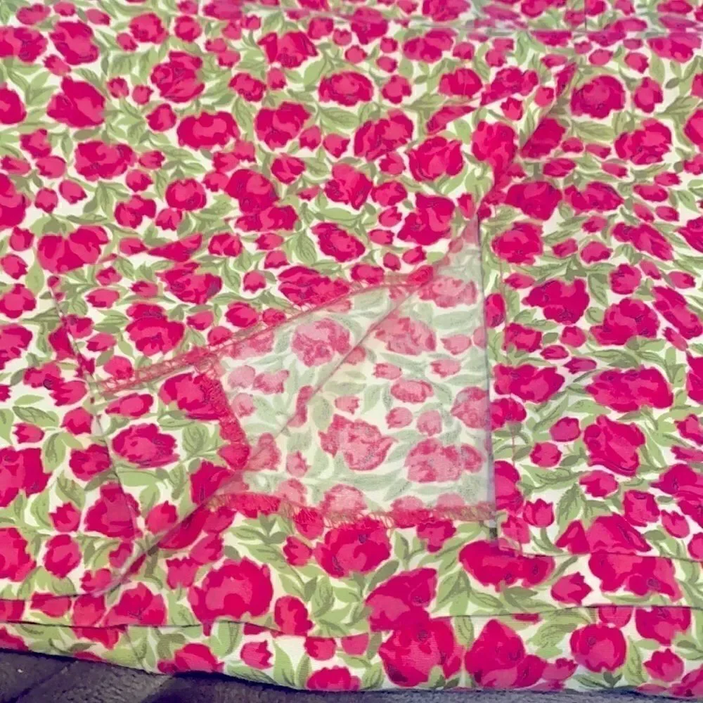 SAG HARBOR Size 8 Pink Green Floral Sleeveless - Picture 9 of 9